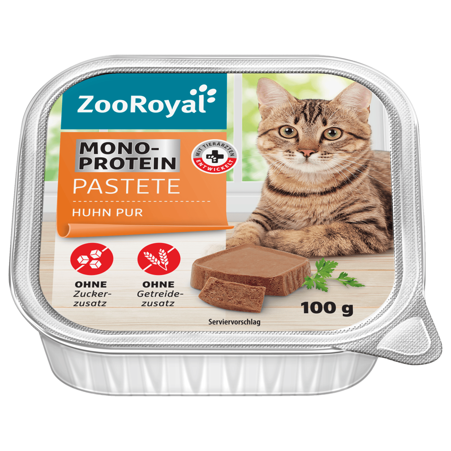 Katzenfutter Monoprotein Pastete Huhn Pur 100g  