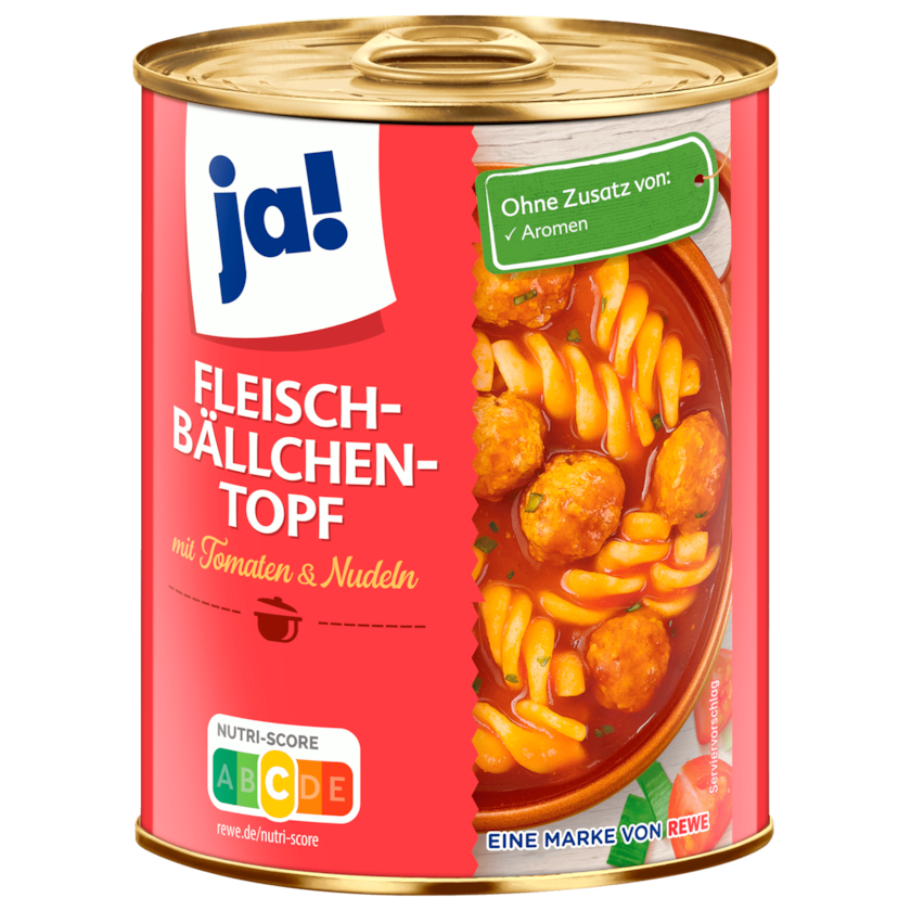 Fleischbällchen-Topf mit Tomaten & Nudeln 800g  