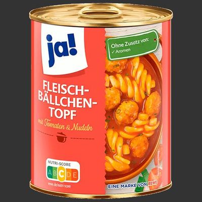 Fleischbällchen-Topf mit Tomaten & Nudeln 800g Fleischbällchen-Topf mit Tomaten & Nudeln 800g