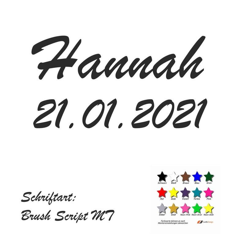 Bügelbild / Aufbügler / Kind / Name und Datum / Bügelfolie / DIY / Kindergeburtstag / Geburt