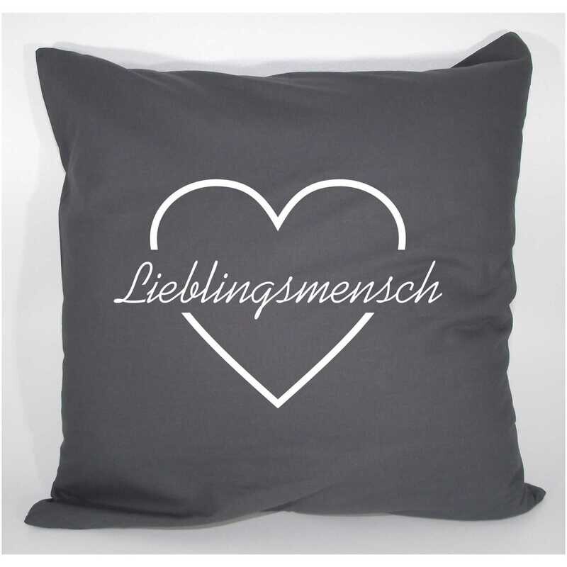 Kissen Lieblingsmensch / Geschenkkissen für Jungen / personalisert mit Namen und Geburtsdaten / Farbauswahl