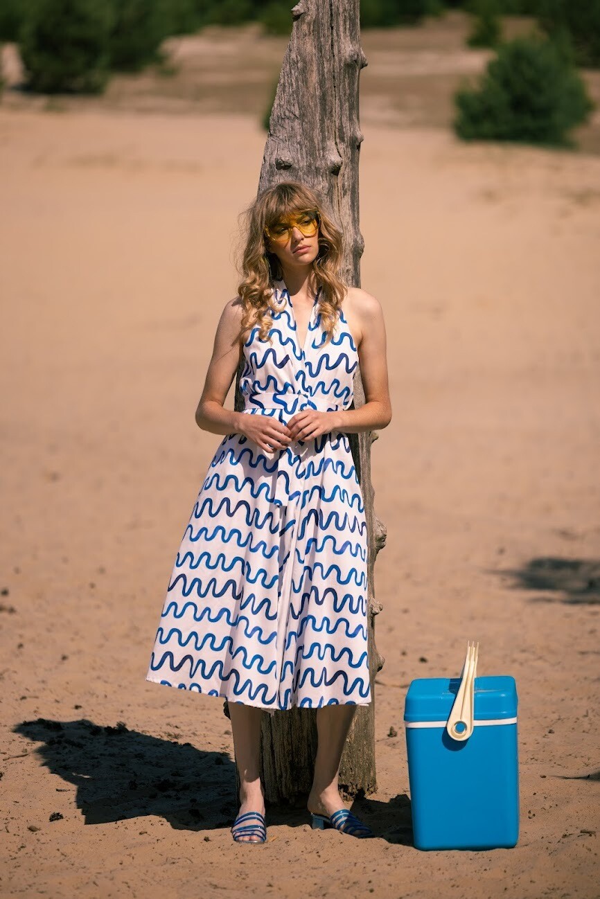 Z23 MON Col zenit Dress waves