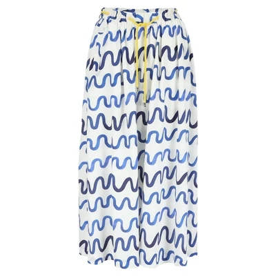 Z23 MON Col sage midi Skirt waves