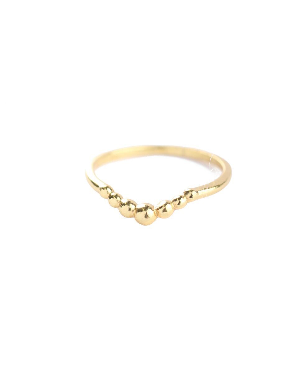 MUJA Ring bubble stock gold