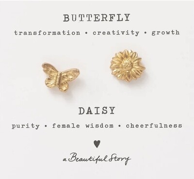 Story broche flower & butterfly