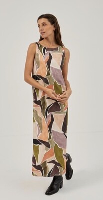 W23 Mus Illar Dress abstract leaves