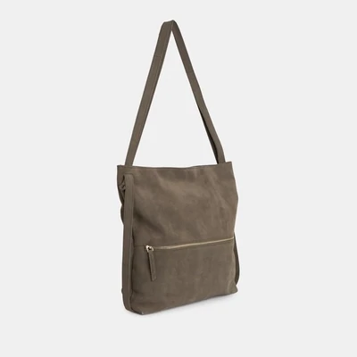 Ann Kurz convertible bag suède olive