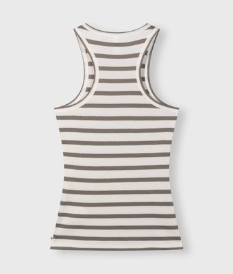 W25 10 tank top rib stripes