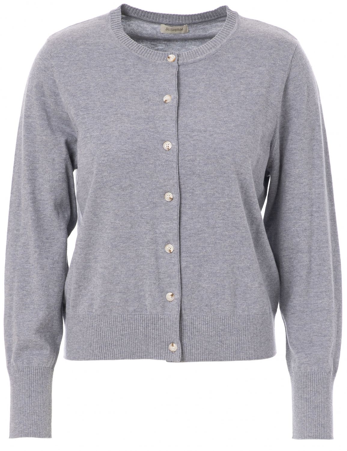 Z25 JC ETHIC CARDIGAN, maat: XS, KLEUR: LIGHT GREY