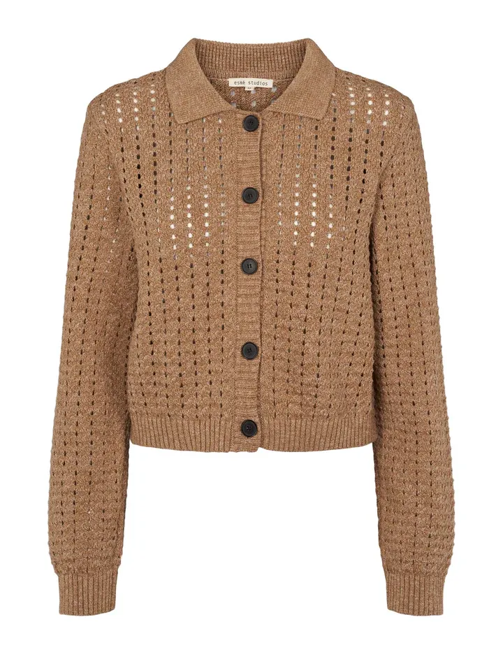 Z25 ES Saga Knit Cardigan GOTS - Incense Mélange