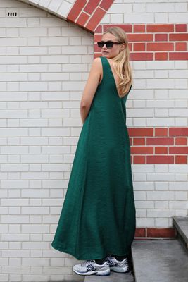 Z25 SIL DARLA DRESS LUREX GREEN