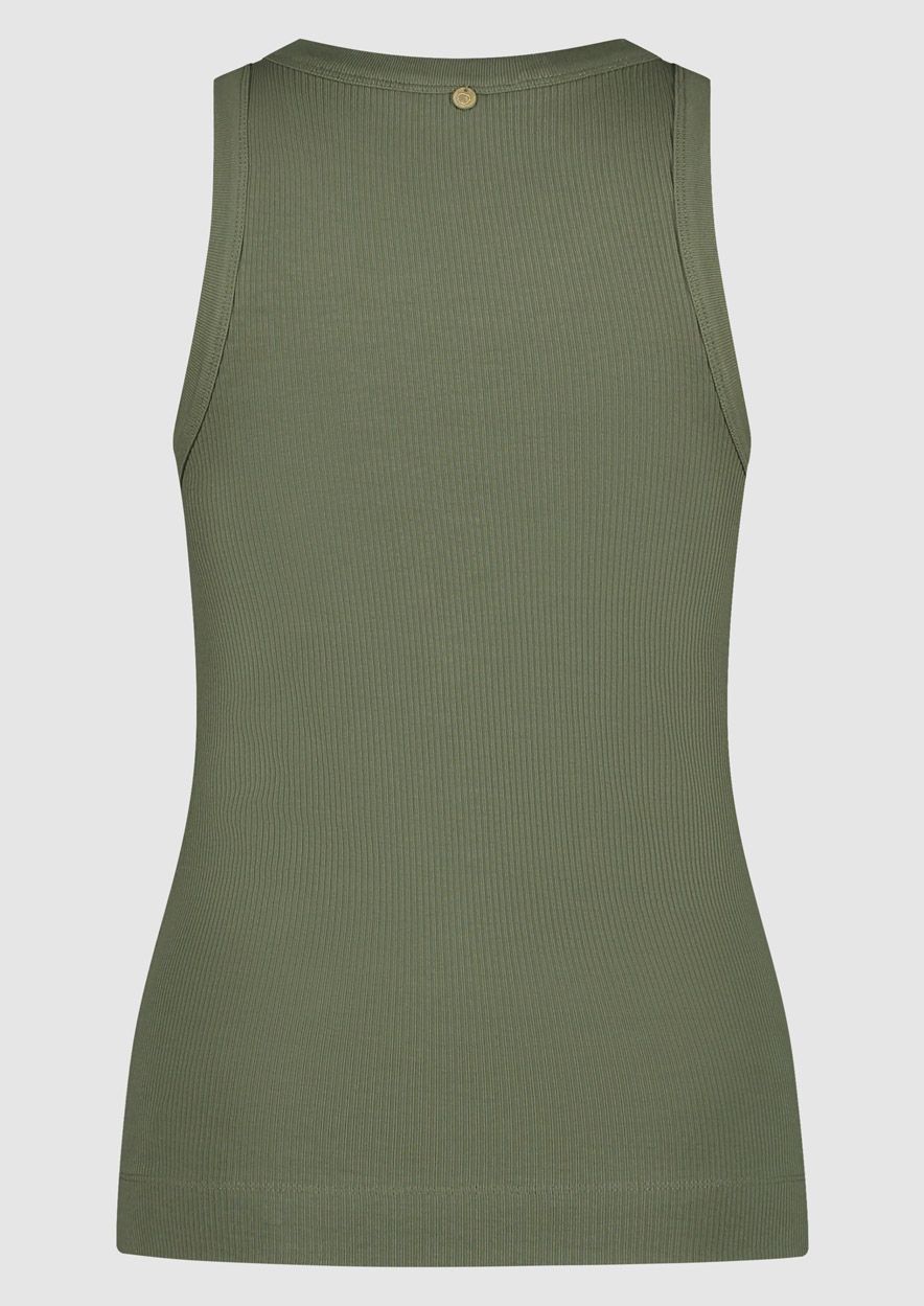 Z25 CIRCLE JADA TOP OLIVE GREEN