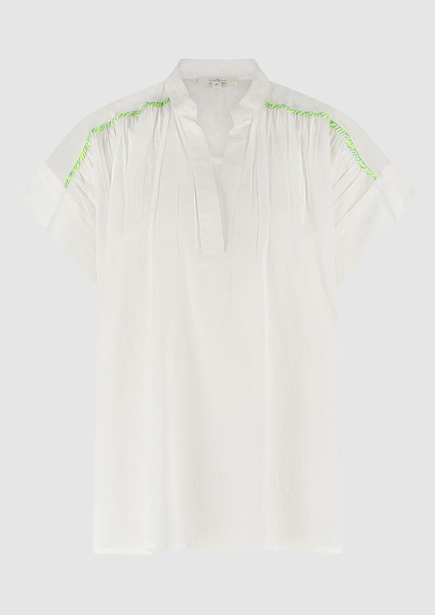 Z25 CIRCLE DENISE BLOUSE BRIGHT WHITE
