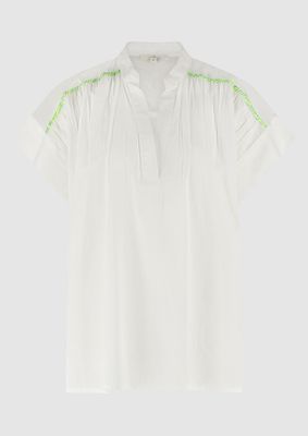 Z25 CIRCLE DENISE BLOUSE BRIGHT WHITE