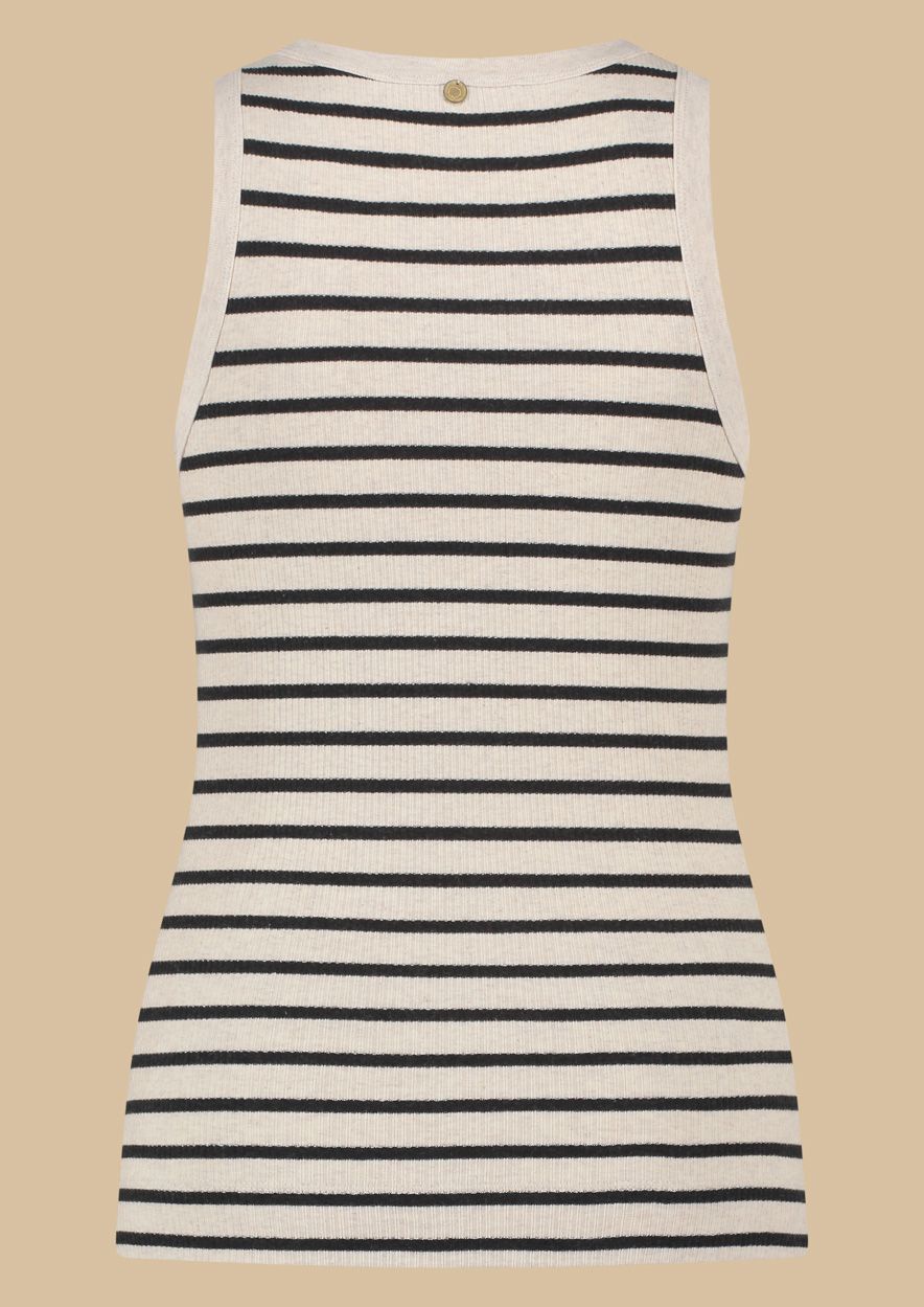 Z25 CIRCLE JADA TOP NERO STRIPE