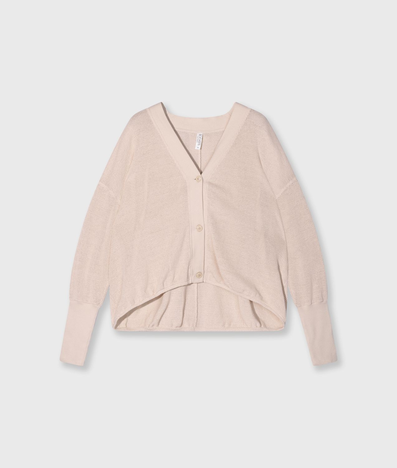 W26 10 V-NECK CARDIGAN MESH/GOTS