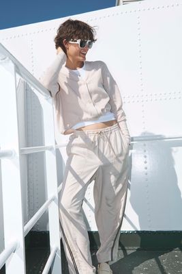 W26 10 V-NECK CARDIGAN MESH/GOTS