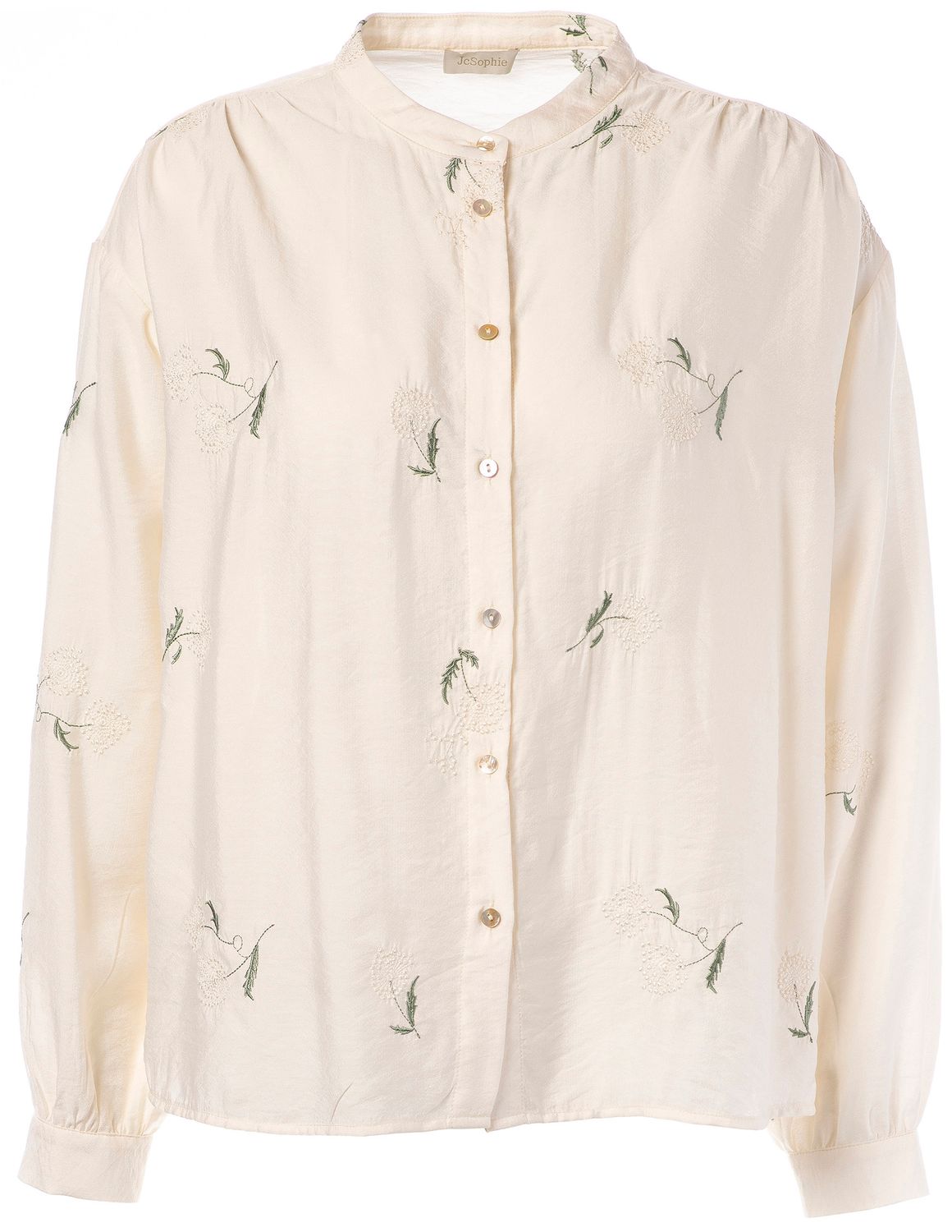 W26 JC JOHANNA BLOUSE OFF WHITE FLOWERS