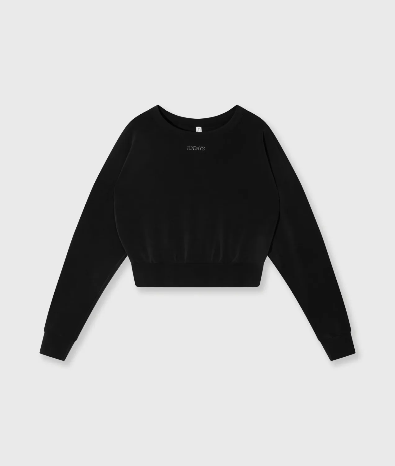 W26 10 SOFT SCUBA CROPPED SWEATER BLACK