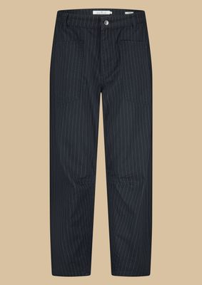 W26 CIRCLE JANE DENIM WASHED BLACK STRIPES