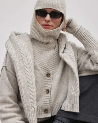 Z25 ES ELIDA KNIT CARDIGAN GOTS