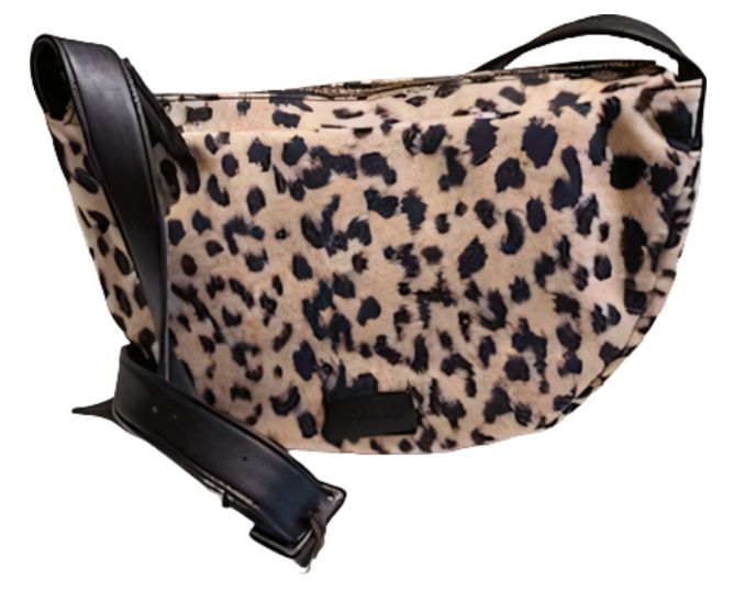 Ann Kurz SOFT HALF MOON TEXTIL LEO PRINT