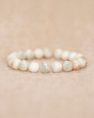 MUJA BRACELET 10MM MOONSTONE PLANE