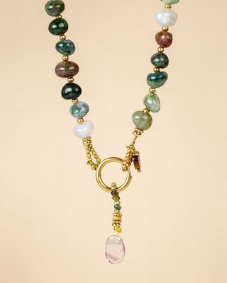 MUJA COLLIER RUSTIC BEADS AND PENDANT