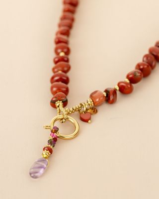 MUJA COLLIER RUSTIC BEADS AND PENDANT
