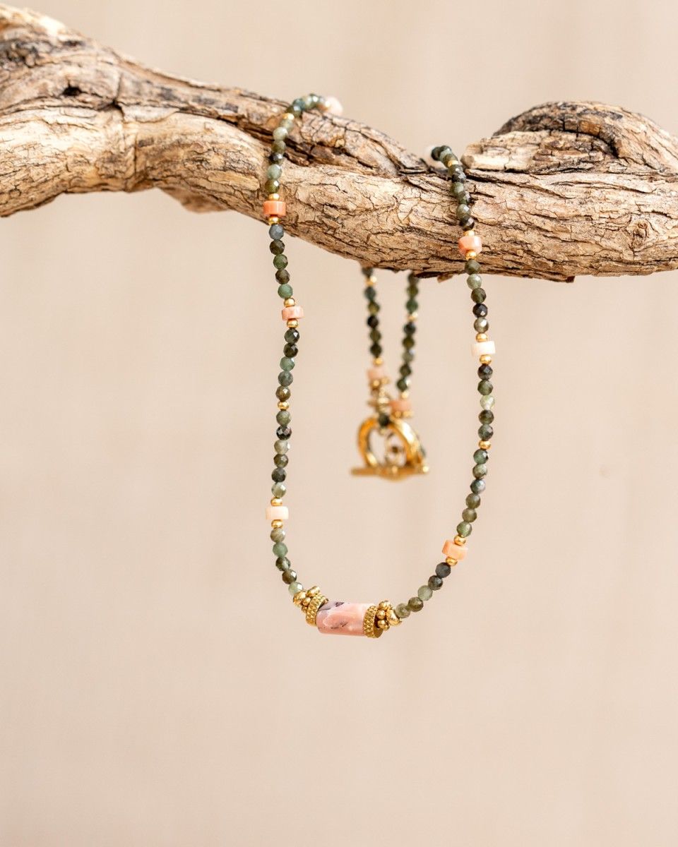MUJA HALS PINK GREEN