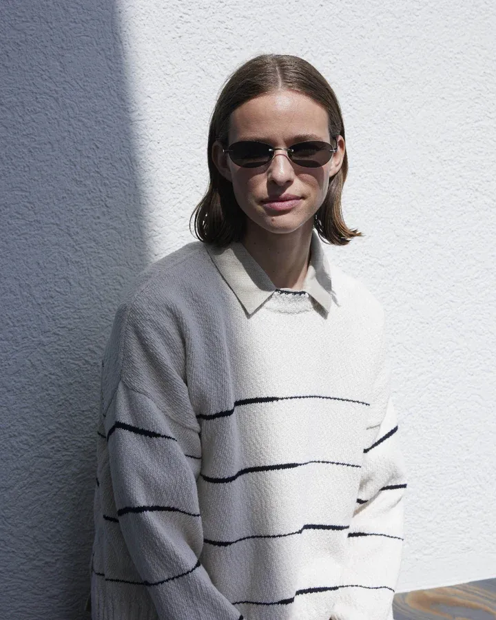 Z26 ES ELLY LS KNIT BLOUSE