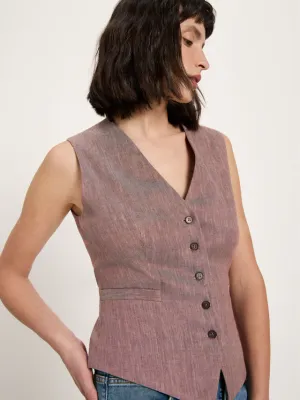 Z26 LANIUS GILET MOCCA-CREME