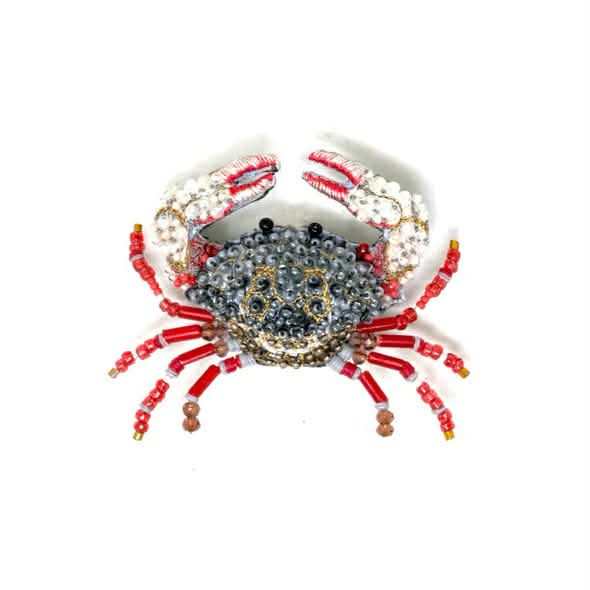 TROVELORE RED CLAWED CRAB BROCHE