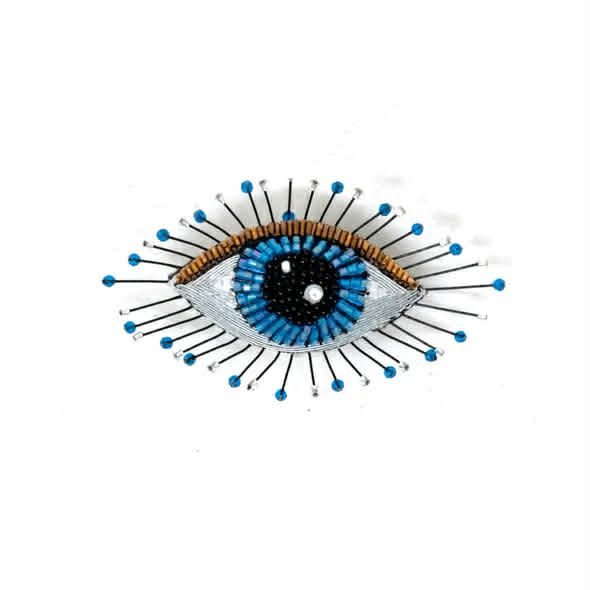 TROVELORE LAPIS EYE BROCHE