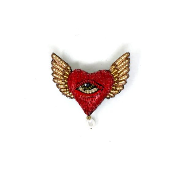 TROVELORE GUARDIAN HEART BROCHE