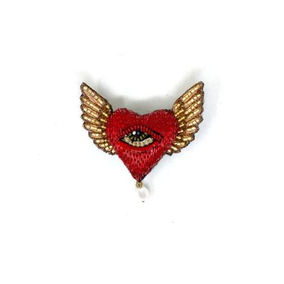 TROVELORE GUARDIAN HEART BROCHE