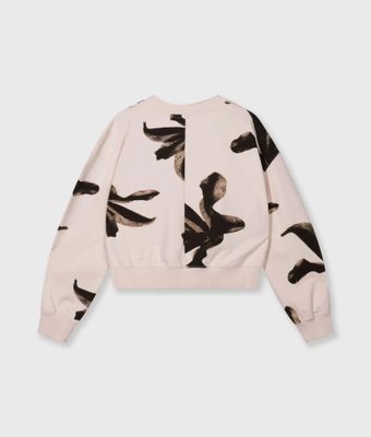 W26-27 10 CROPPED SWEATER FLOWER GOTS