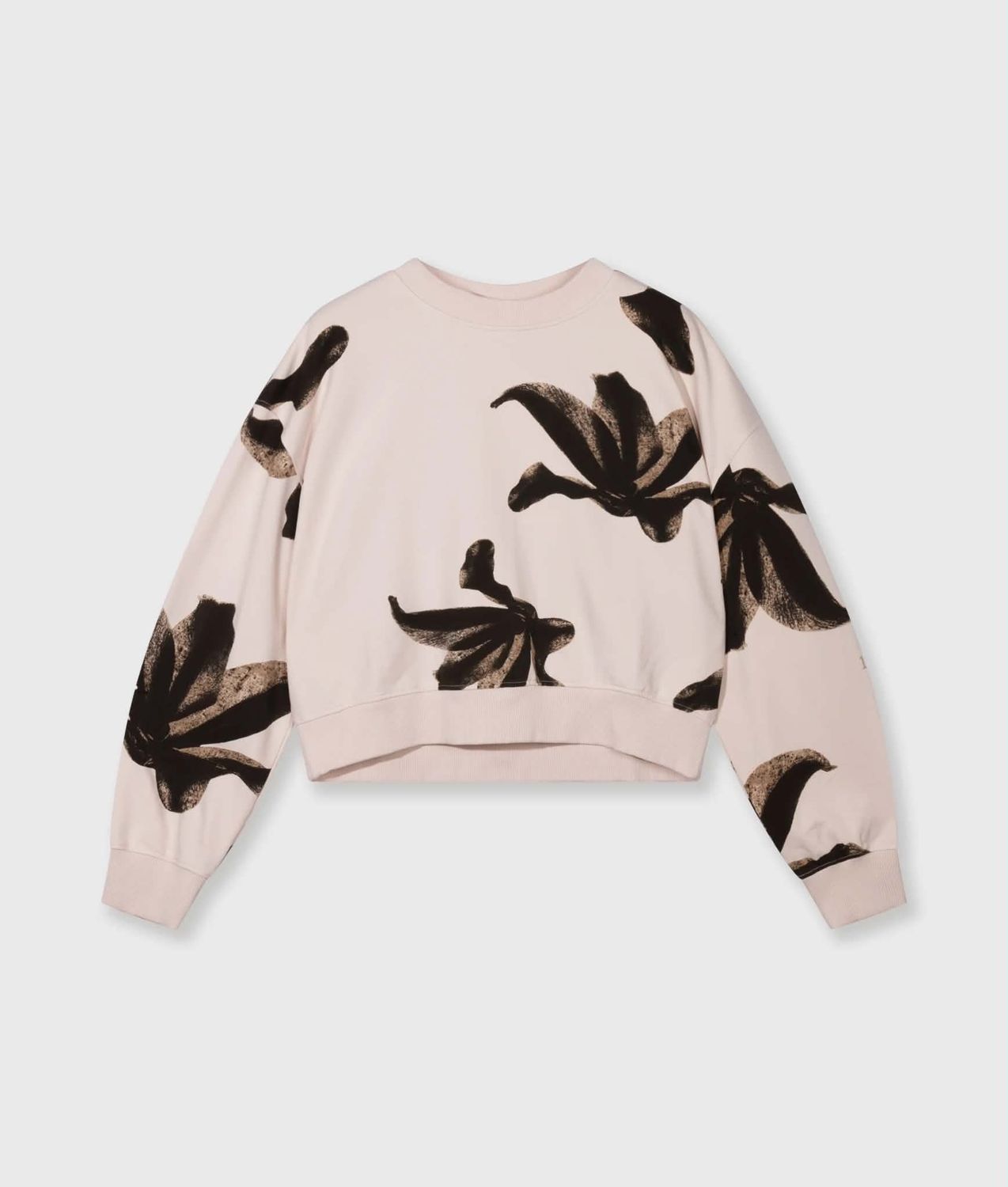 W26-27 10 CROPPED SWEATER FLOWER GOTS