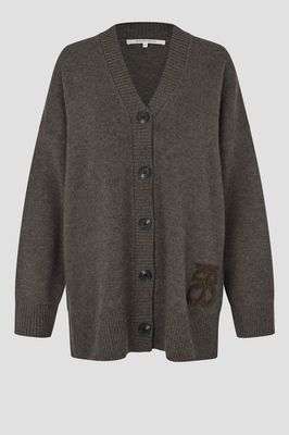 W26-27 SECOND ALPHA KNIT MONOGRAM CARDIGAN