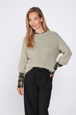 W27 POOLS PULL OLIVE GREEN 163