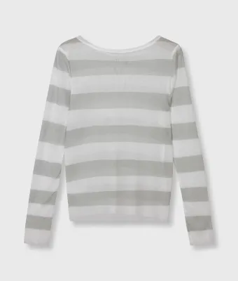 W26-27 10 MESH LONG SLEEVE STRIPES