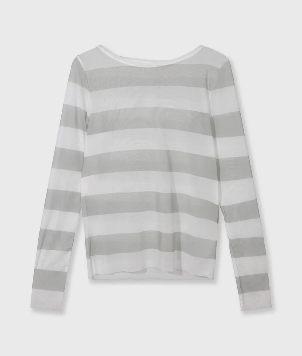 W26-27 10 MESH LONG SLEEVE STRIPES