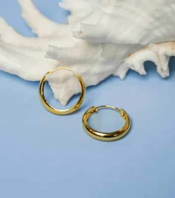 MIAB SOFT ROUND HOOP GOLD