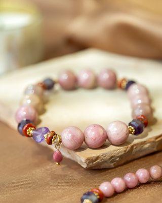 MUJA BRACELET RHODONITE LARGE