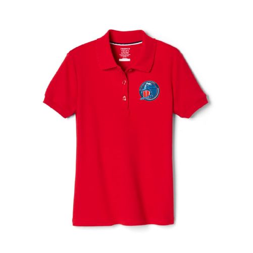 Girls/Ladies Fit Cotton Polo - Red