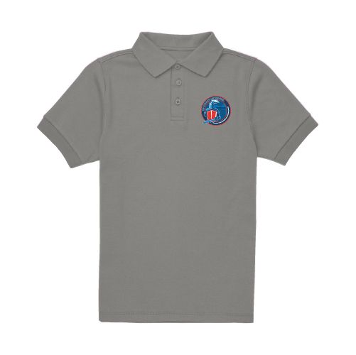 Short Sleeve Cotton Polo - Heather Grey (Adult &amp; Youth Sizes)