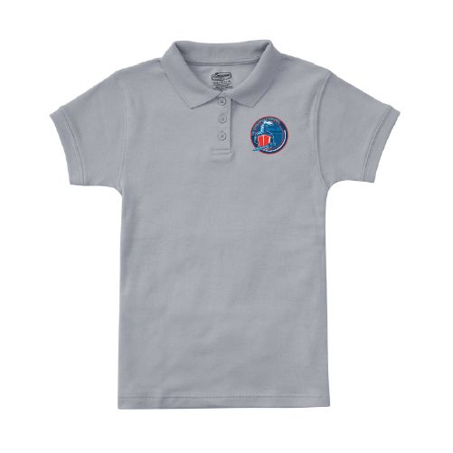 Ladies Fit Cotton Polo - Heather Grey (Jr. &amp; Girls Sizes)