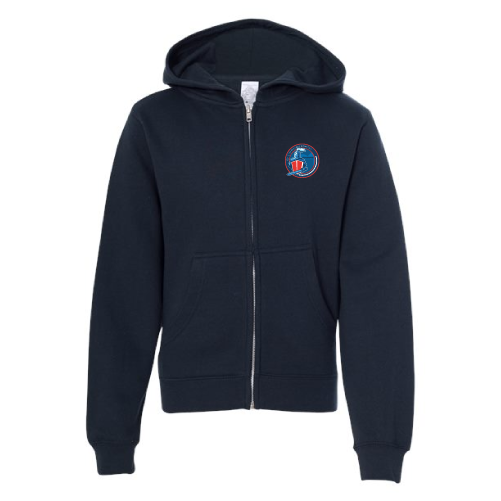 Zip Hoodie - Navy (Youth &amp; Adult Sizes)