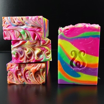 Rainbow Razzle Artisan Soap