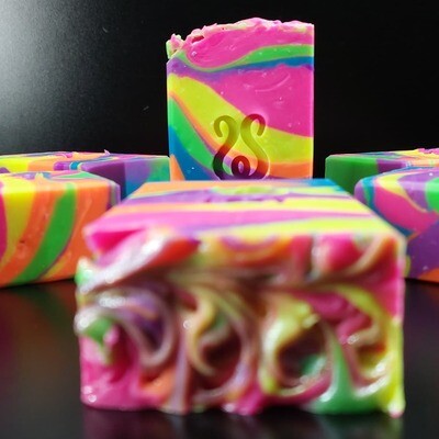 Rainbow Razzle Artisan Soap